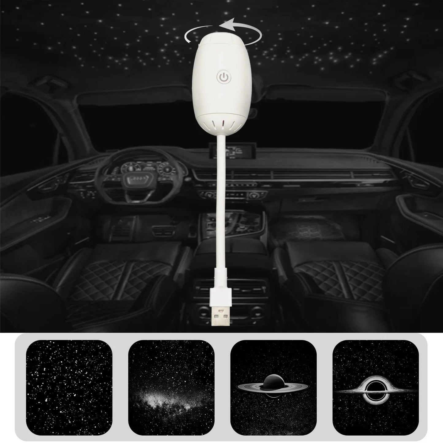 USB Galaxy Star Projector Light