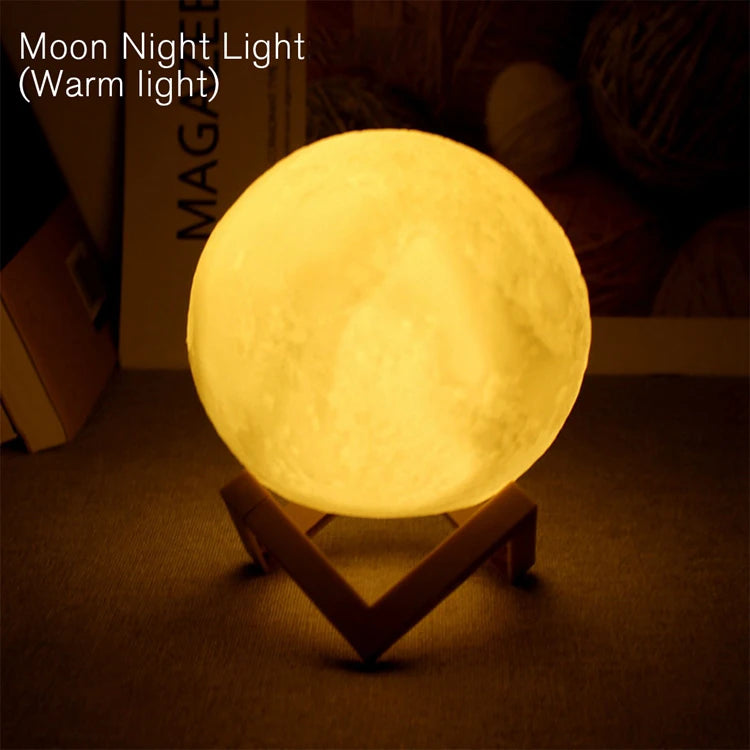 3D Moon Lamp - LED Galaxy Night Light