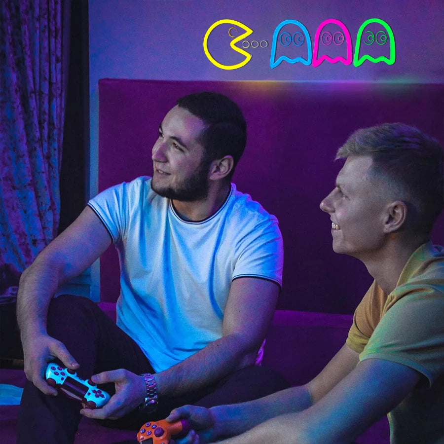 Game Neon Sign - LED Wall Light for Gaming Room