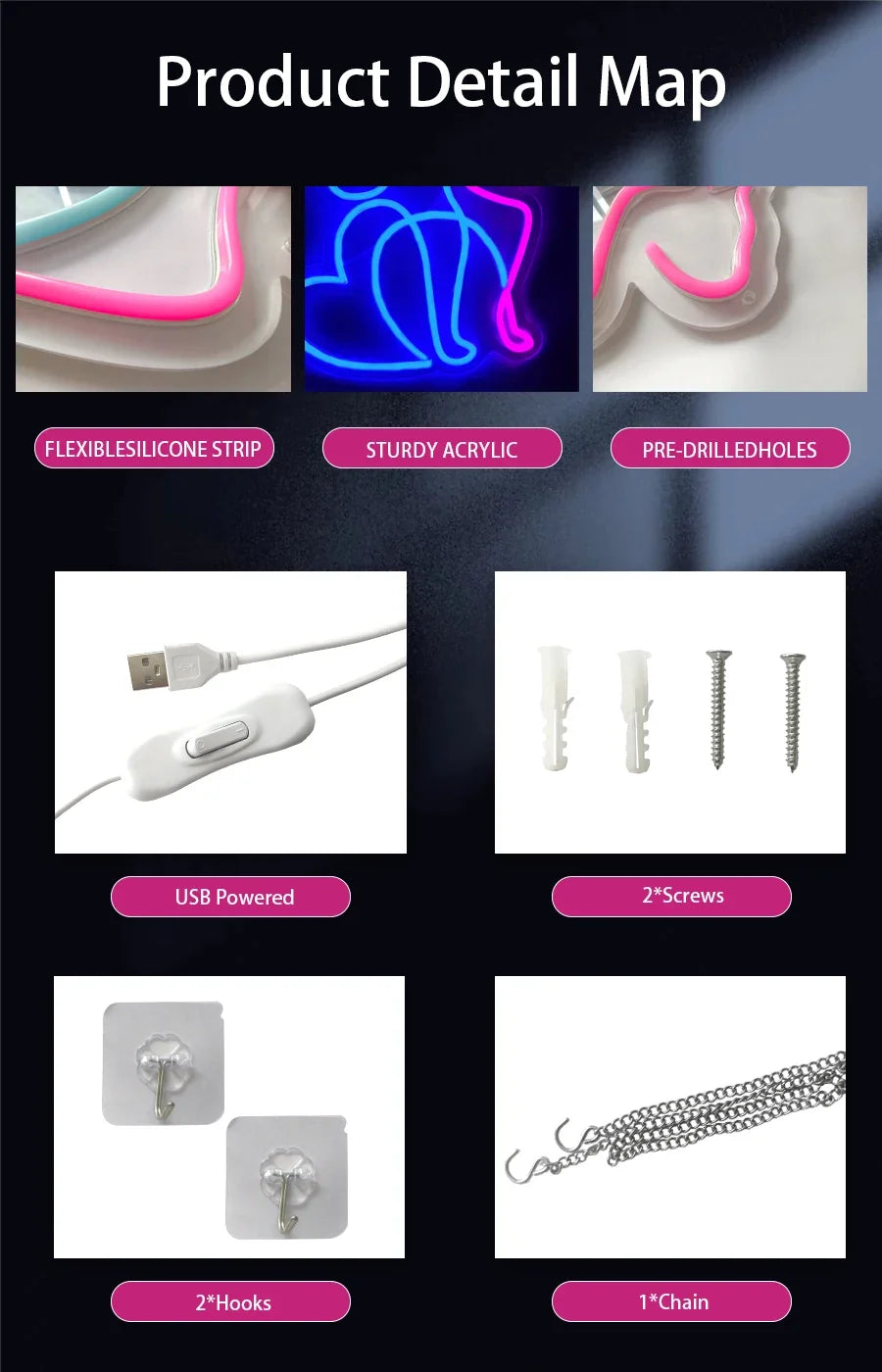 Game Neon Sign - LED Wall Light for Gaming Room