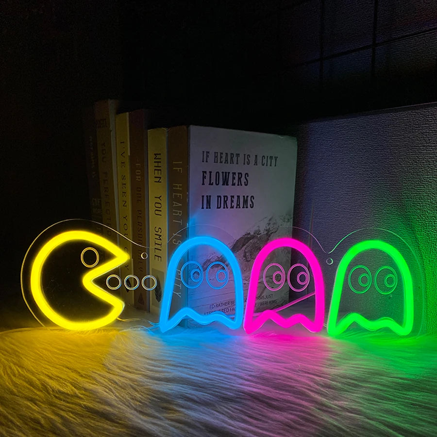Game Neon Sign - LED Wall Light for Gaming Room