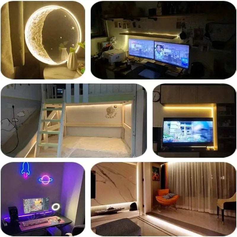 Flexible LED Neon Strip Light - USB Ambient Lighting