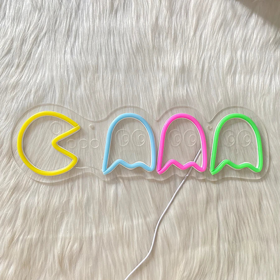 Game Neon Sign - LED Wall Light for Gaming Room