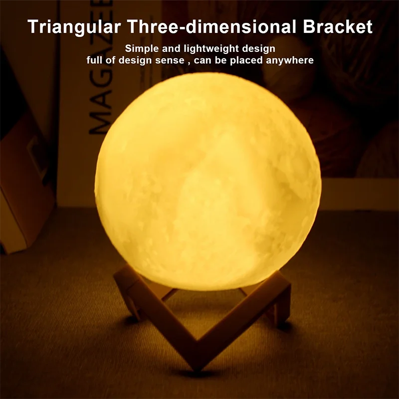 3D Moon Lamp - LED Galaxy Night Light