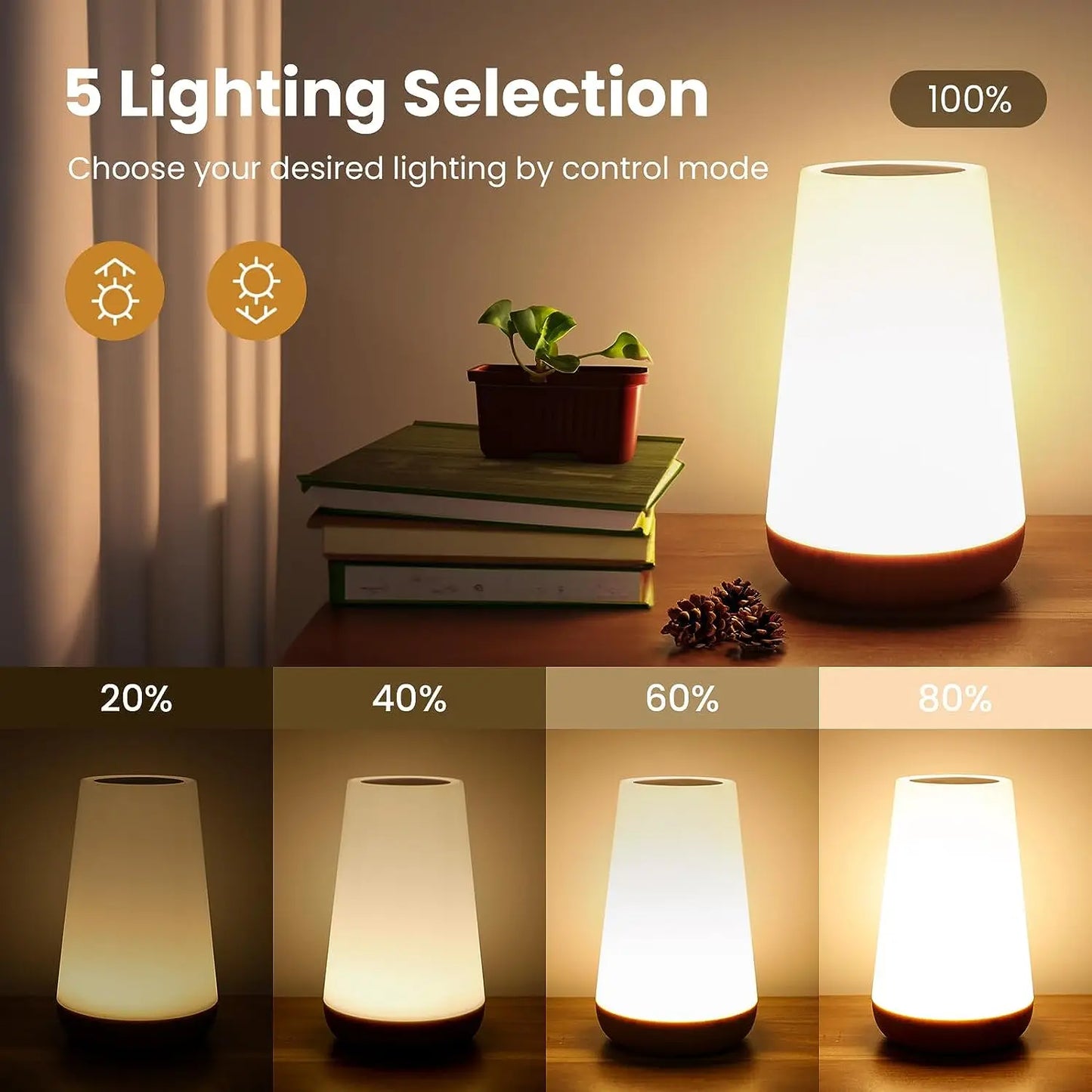 RGB Sunset Night Lamp - Touch & Remote Control Ambient Light