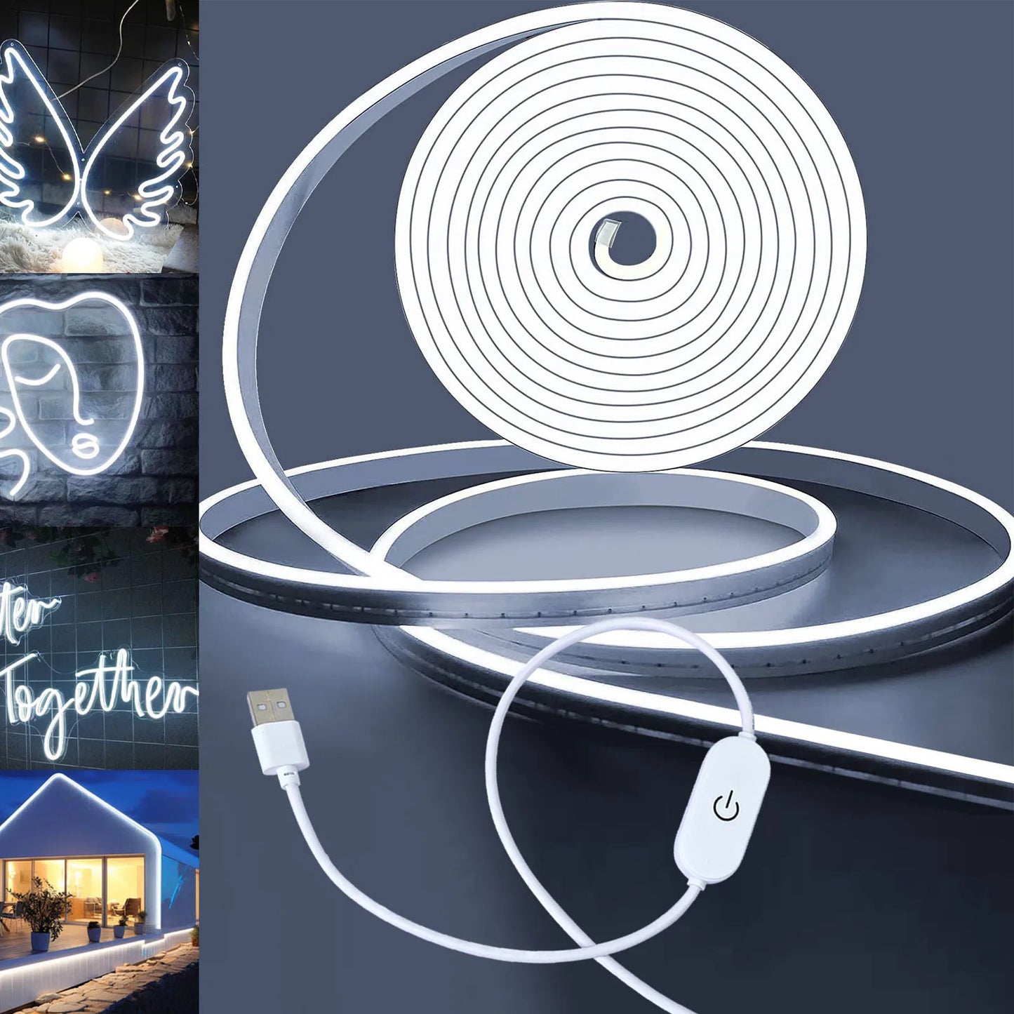 Flexible LED Neon Strip Light - USB Ambient Lighting